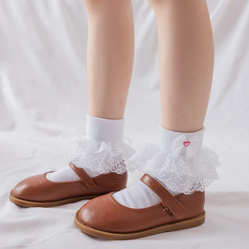 Children lace socks girl socks cotton baby princess children lace white dance kids socks