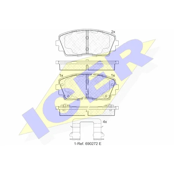 Колодки дисковые передние Hyundai i10, KIA Picanto 1.0-1.2i/CRD