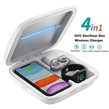 

Portable Wireless Charging Nail UV Light Phone Sterilization Box Multifunction Ozone Disinfection Foldable Phone Makeup Clean