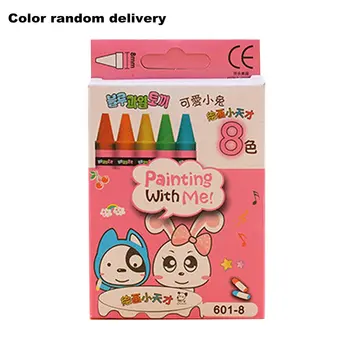 

Creative Cartoon 8/12/24 Colors Non-Toxic Crayon Oil Painting Stick Kids Student Pastel Pencils for Drawing