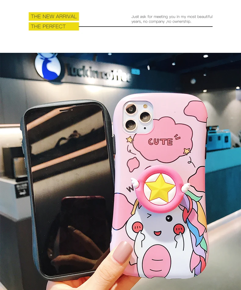 IMIDO чехол с динозавром из мультфильма для IPhone 11 X Xrxs Max 7 8 6 6splus милый чехол с единорогом для нового IPhone 11 Pro Max чехол