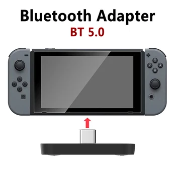 

BT5.0 Wireless Bluetooth Adapter Transmitter Converter USB Type-c with Microphone for Nintendo Switch/PS4/PS3