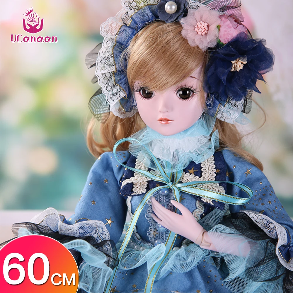 UCanaan 23,6 ''BJD SD кукла 19 шаровых суставов куклы с одеждой наряд обувь парик волосы макияж для девочек - Цвет: style14