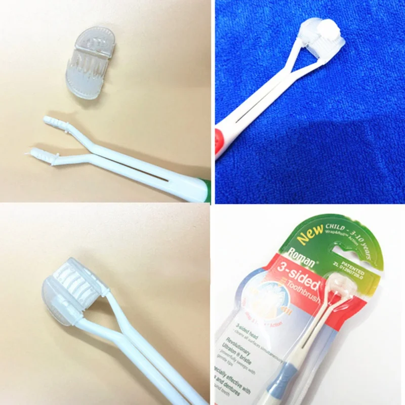 1PC Three-sided Toothbrush For Adult Children Household Tooth Cleaning Tool Oral Care
