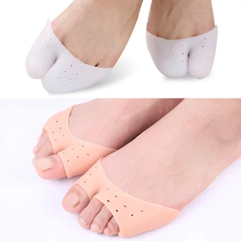 

Men Women Pain Relive Soft Holes Foot Health Elastic Protective Home Silicone Correction Toe Separator