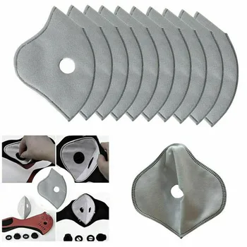 

50pcs Activated Carbon Anti-dust Motorcycle Bicycle Cycling Face Cover Filters Isolate Pollution Face Cover Motorcycle