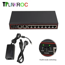 Новые 8+ 2 Порты Spoe переключатель 250 м SPOE Мощность Over Ethernet переключатель SPOE сети IP Камера 10/100 Мбит сетевой Vlan умный переключатель
