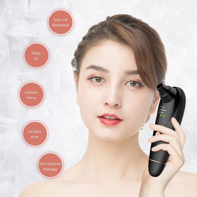 

Blackhead Remove Vacuum Pore Cleaner Puntos Negros Black Head Acne Remover Tool Face Deep Nose Cleaner Facial Skin Care Tools