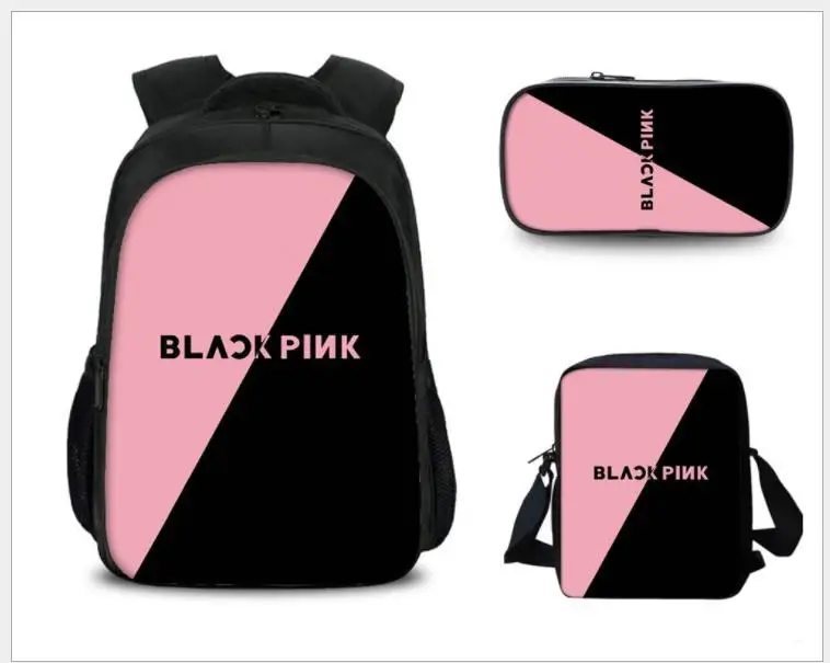 Blackpink 3 шт./компл. ноутбук рюкзак школьные сумки для подростков мальчиков и девочек Jisoo/Дженни/Lisa/розовое вентиляторы повседневный рюкзак дорожные сумки