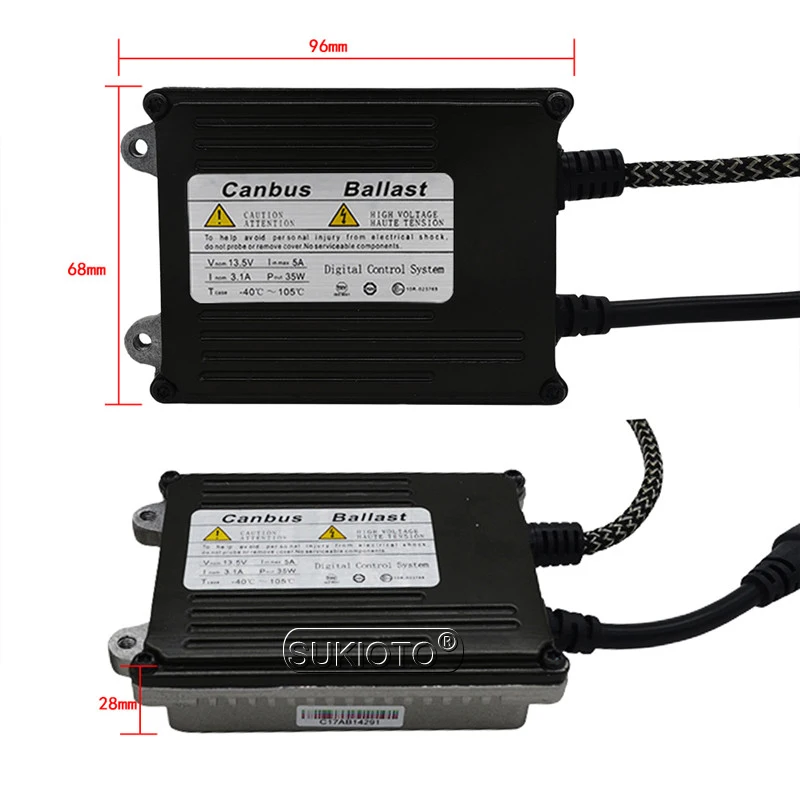 SUKIOTO 35 Вт ксенон D1S Canbus балласт Замена для авто фары D1S D1R ксеноновый комплект Автомобильный Стайлинг Цифровой Тонкий Балласт реактор