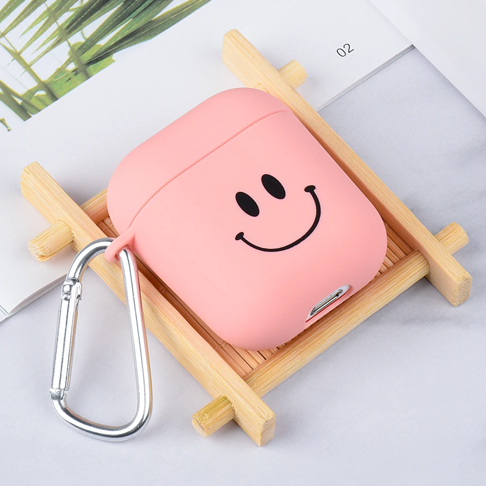 01 Модный милый чехол для пар с сердечками, чехол для Airpods, Жесткий ПК, беспроводной Bluetooth чехол для наушников, чехол для Air Pods, аксессуары для наушников - Цвет: 01