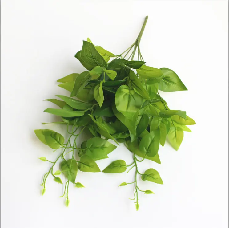 1 шт. искусственная Цветочная подделка лист листва куст Крытый открытый искусственный шелк Зеленый завод офис сад Декор