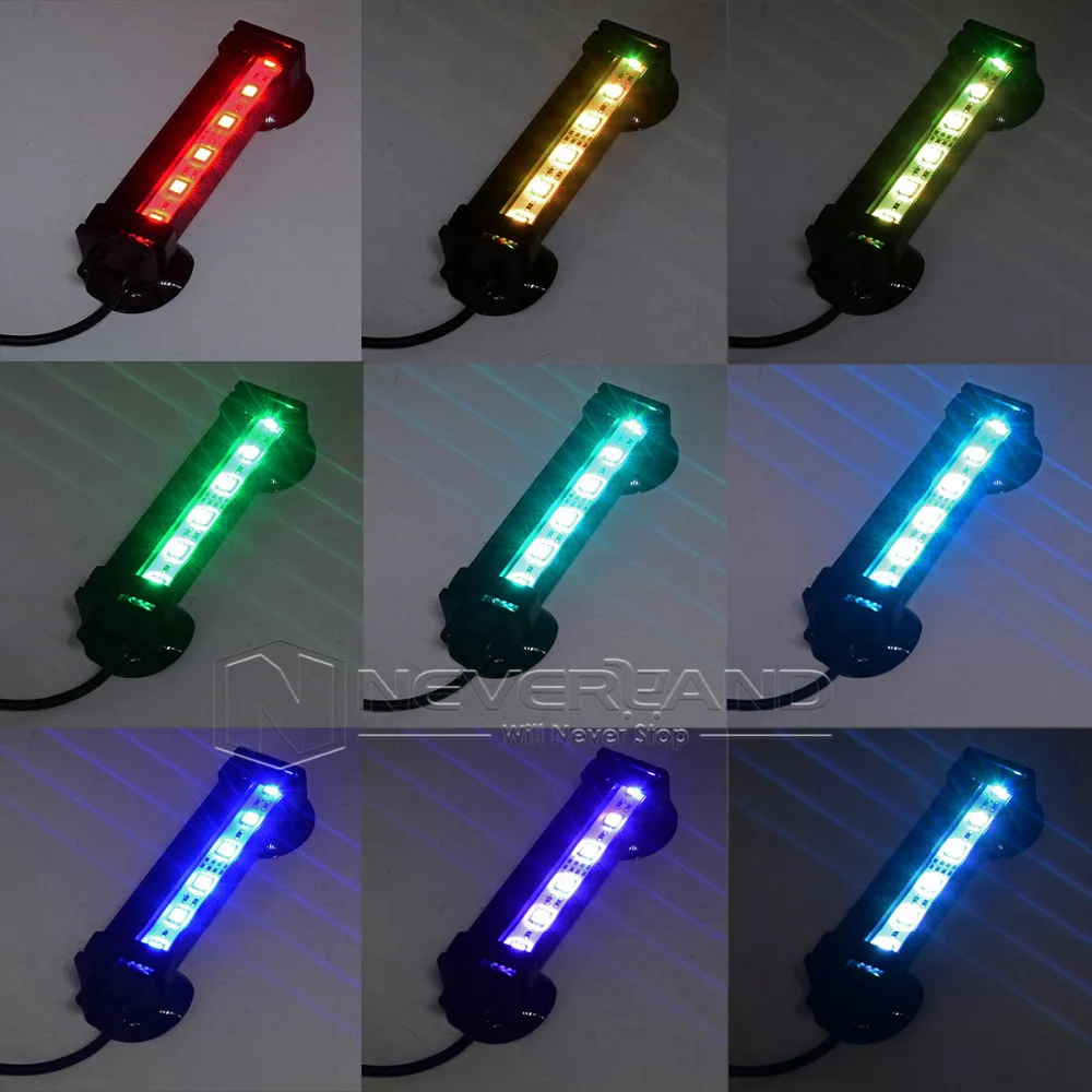 Водонепроницаемая светодиодная RGB лампа для аквариума погружная балка 46 см