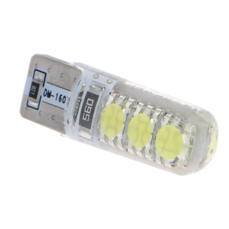 1х T10 W5W 5050 6LED силикагель авто лампы Ширина лампы номерного знака светильник авто лампа автомобильный светильник s