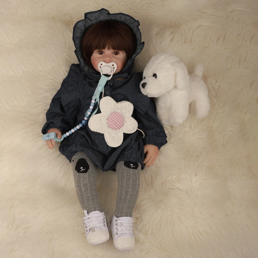2" Ограниченная Коллекция Bebe Reborn Baby Doll мягкая виниловая ткань тела Прекрасная принцесса кукла реалистичные куклы новорожденных подарок на день рождения 60 см