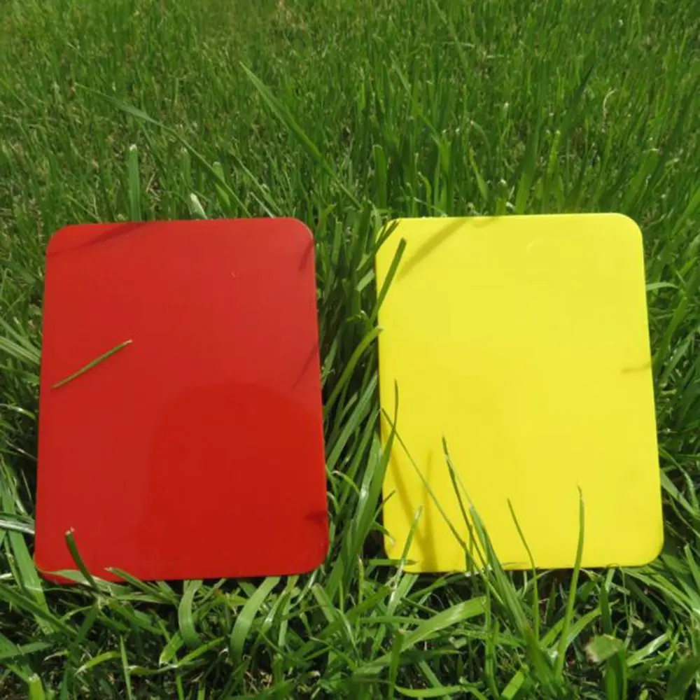 Красно-желтая карточная записная книжка для спортивного матча для футбольного рефери, тактическая ручка, набор листов для футбольного соревнования, тренировочные принадлежности