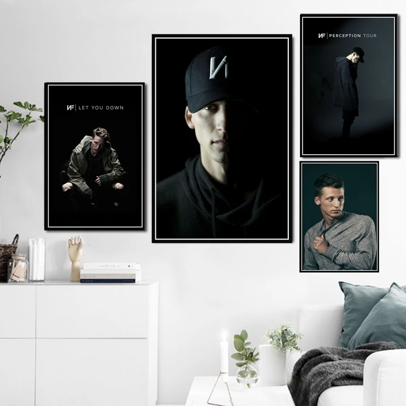 

Painting Art NF American Rapper Hip Hop Music Star Rap Singer Poster And Prints Canvas Wall Pictures Home Decor quadro cuadros