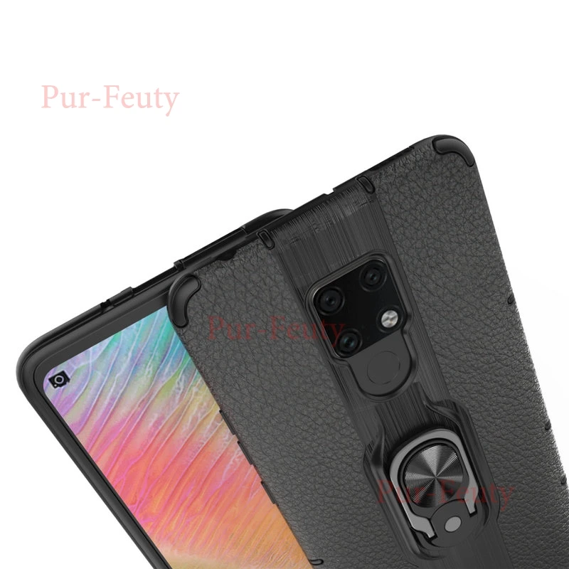 Case On The For Huawei Mate 20X EVR-L29 Mate20X Armor Soft Silicone Bumper Magnetic Ring Armor Case For Huawei Mate 20X EVR AL00