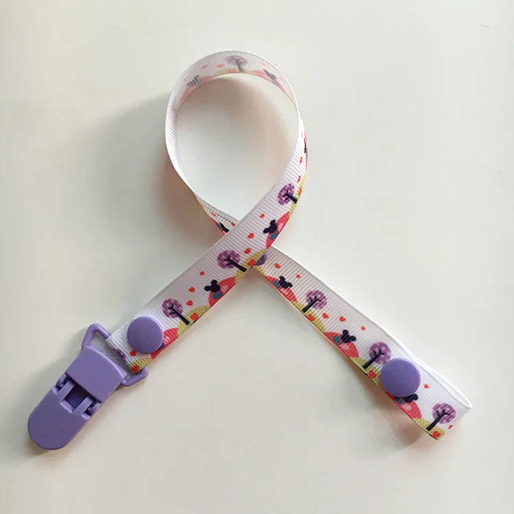 1Pcs Mickey Minnie Theme Baby Pacifier Clip Pacifier Chain Dummy Clip Nipple Holder Children Pacifier Clips Soother Holder 