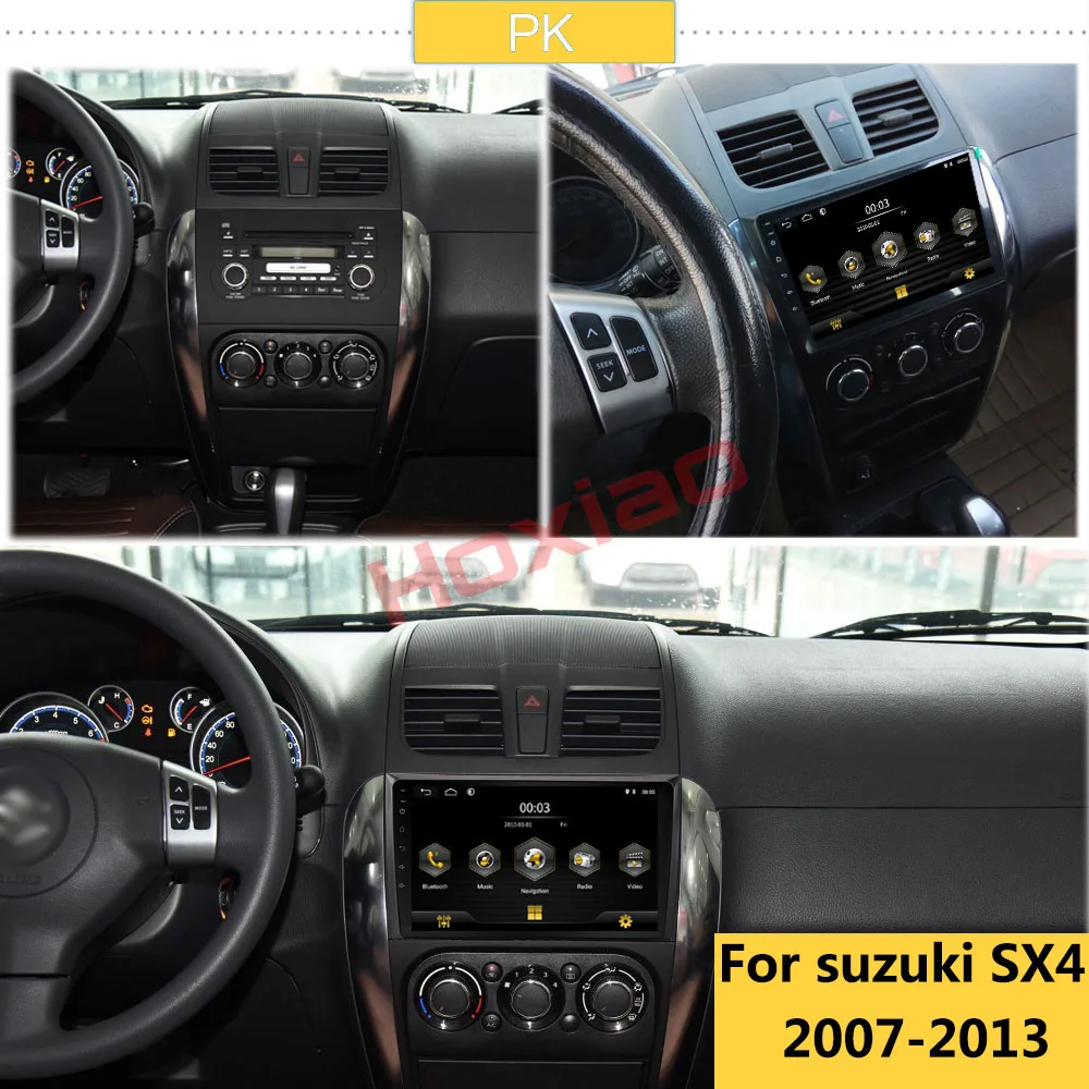 Для Suzuki SX4 2006 2013 четырехъядерный 9 &quot1024*600 Bluetooth 2din автомобильный DVD плеер радио GPS