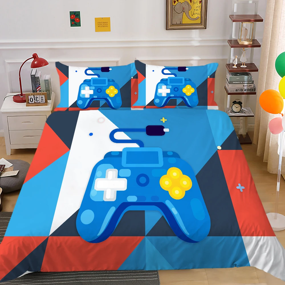 

3D Bedding Set Boys Duvet Cover Sets Room Comforter Covers Game Handle Xbox 2/3 Pcs Polyester Bedroom Decorations