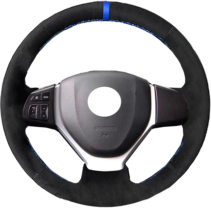 Alcantara Material Suede Leather Car Steering Wheel Cover For Suzuki Celerio Scross Sx4 2013