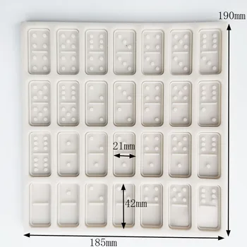 

KLM- Explosive Domino Mold Epoxy silicone mold Cake baking pan
