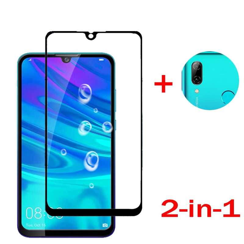 Защитное стекло закаленное 2 в 1 для Huawei Honor 9X pro P Smart Plus 2019 | Мобильные телефоны и