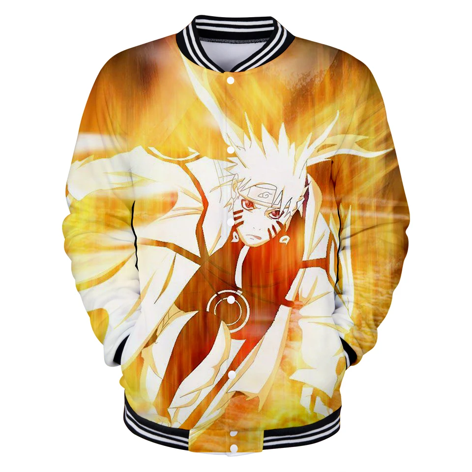 Супер горячая 3D куртка с Наруто Аниме для мужчин/женщин пальто толстовка модная