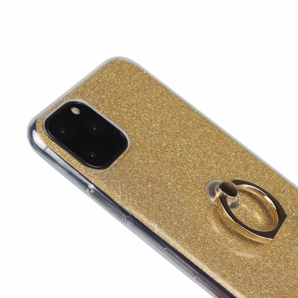 20 шт./лот блестящее кольцо корпус фары жесткий чехол для iphone 5 6 7 8 X XS XR XS Max 6 7 8 plus 11 Pro Max чехол-подставка