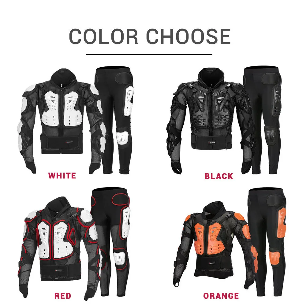 FOONEE Motorcycle Full Body Armor Thick And Flexible Anti-Fall Breathable Wear-Resistant Shockproof Protective Jacket Waist Can Be Active Motorcycle Off-road Unisex