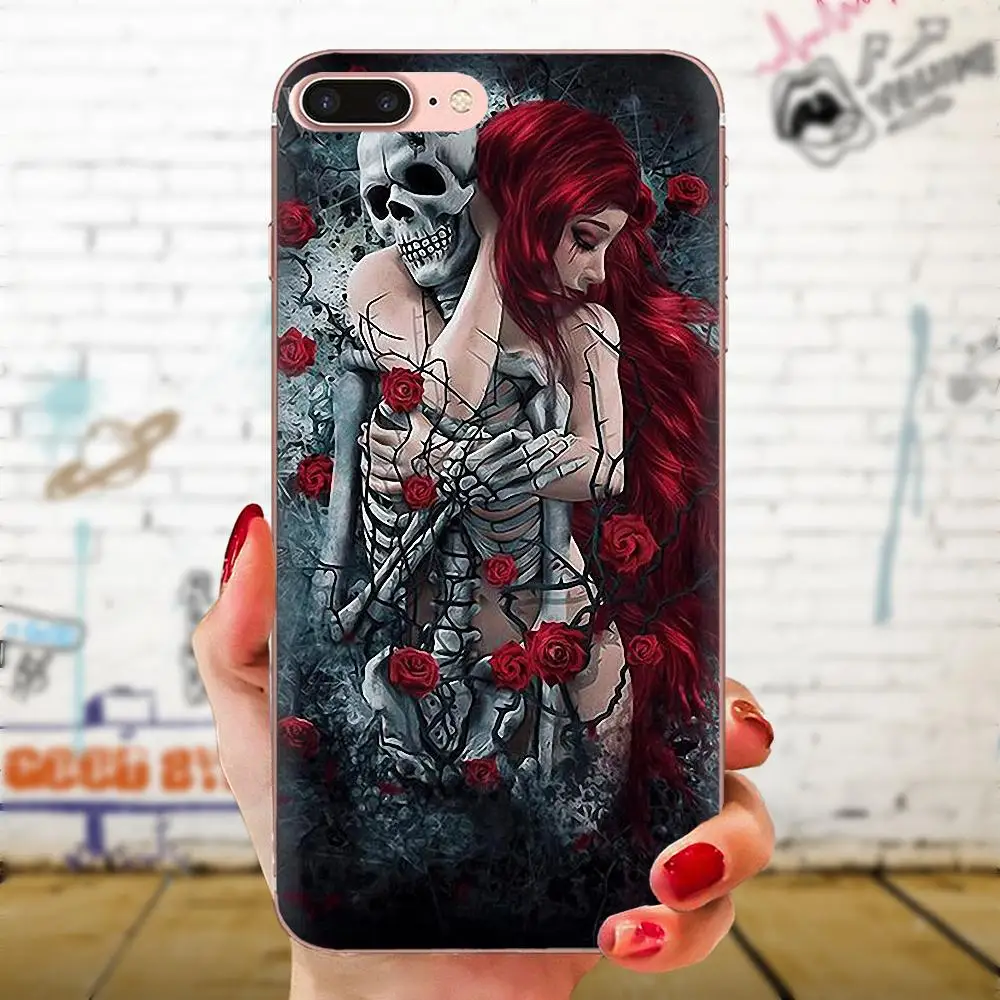 Картина из мягкой кожи для Xiao mi 3 4 4C 4i 5 5s 5X6 6X8 SE Pro Lite A1 Max x 2 Note Skull с