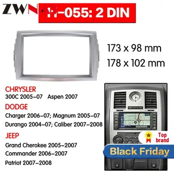 

Car DVD Player frame For 2005-2007 CHRYSLER 300C 2DIN Auto AC Black LHD RHD Auto Radio Multimedia NAVI fascia