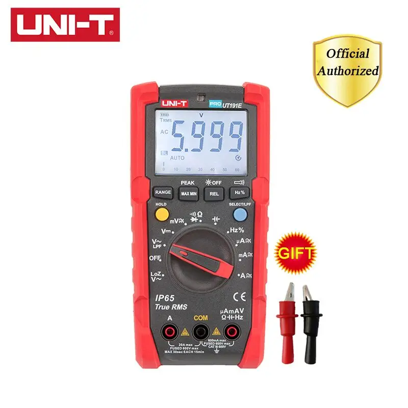 UNI-T UT191E/UT191T Профессиональный цифровой мультиметр истинное среднеквадратичное