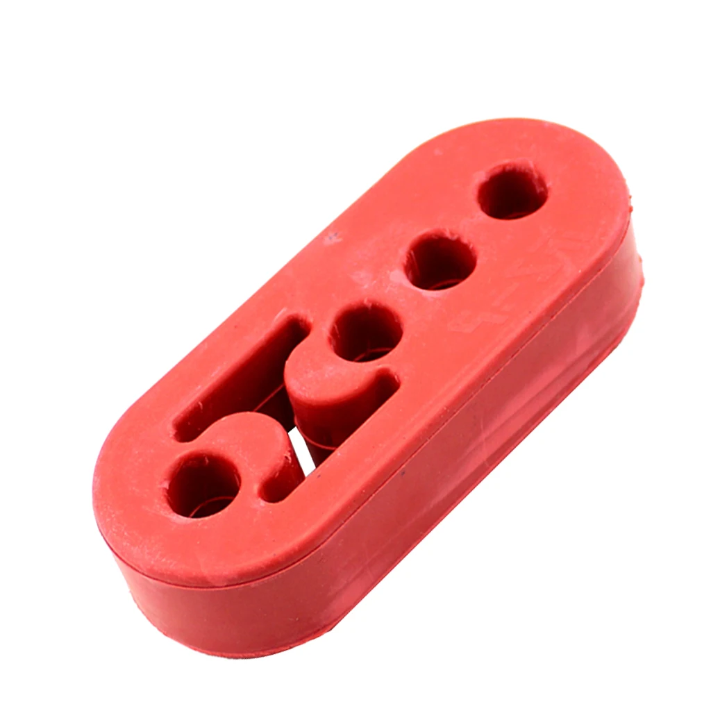 Universal 4 Hole Car Rubber Exhaust Tail Pipe Mount Bracket Hanger Shock Absorbent