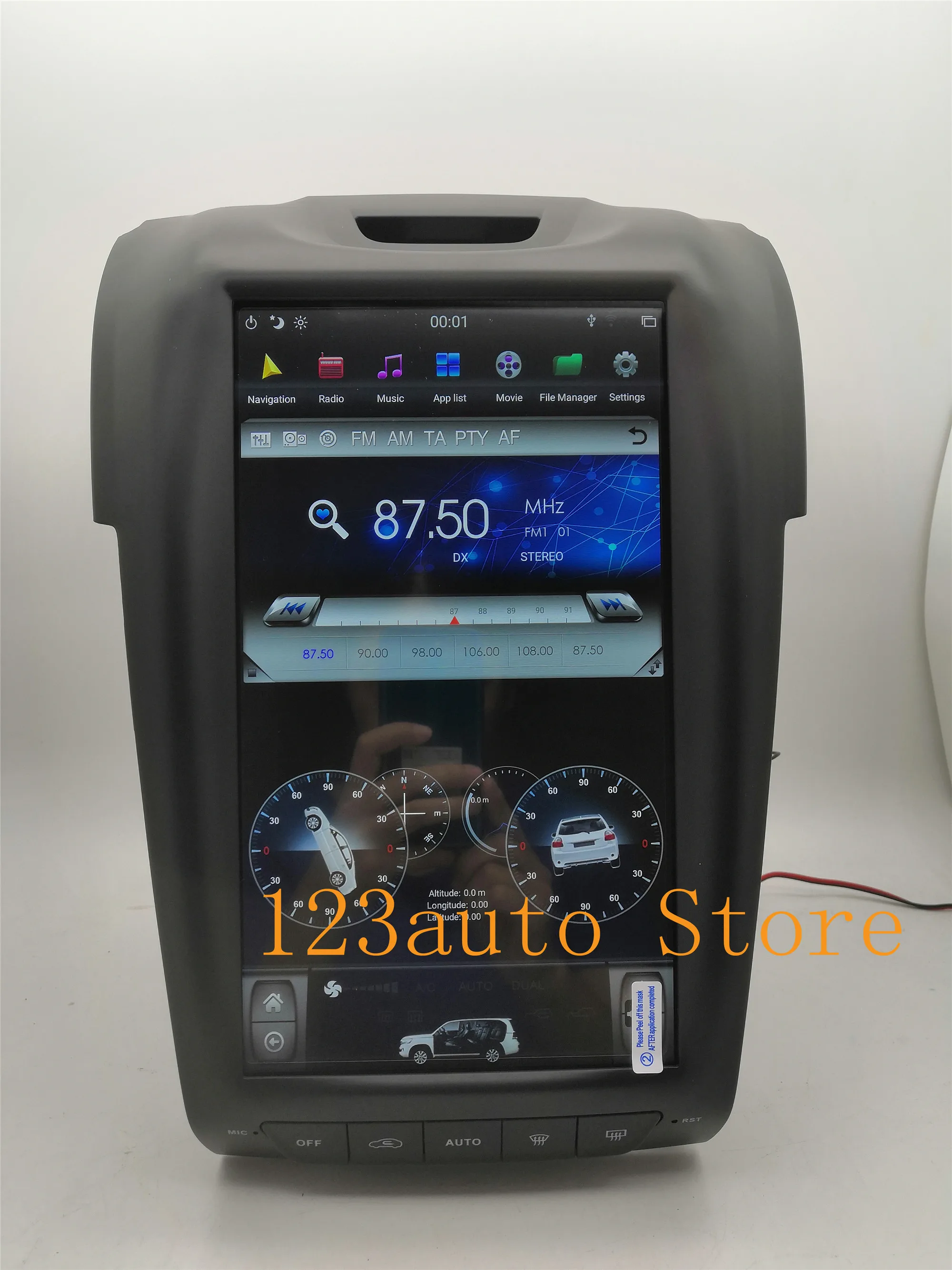 12,1 дюймов вертикальный экран Tesla стиль Android 8,1 Авто DVD gps навигатор плеер для ISUZU D'MAX DMAX MUX радио Chevrolet S10