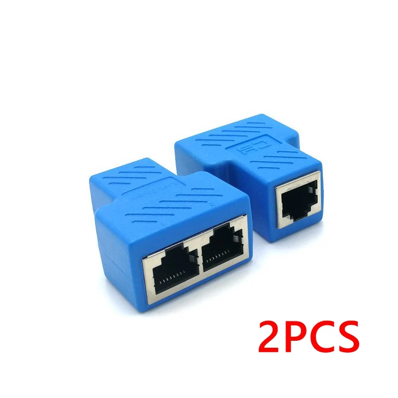 2 шт. штепсельная вилка STP UTP Cat6 RJ45 8P8C к двойному сплиттеру сетевой коммутатор Ethernet