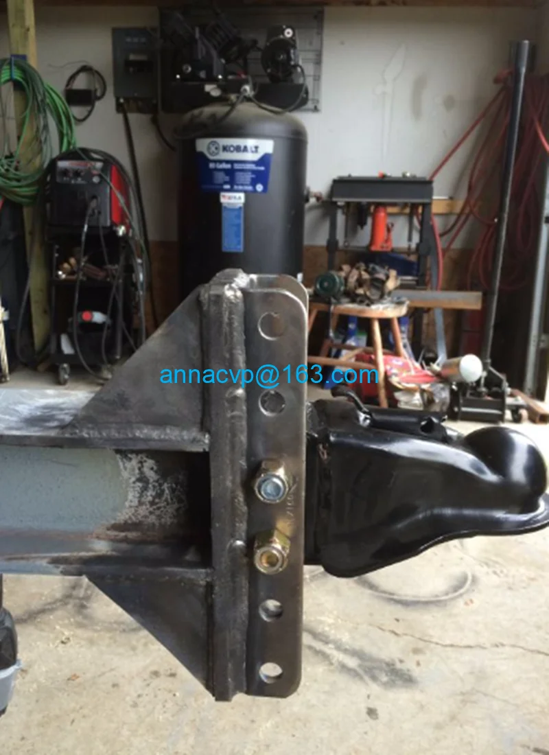 NEW 14k Adjustable Trailer Coupler w Channel  Bolts  (1)