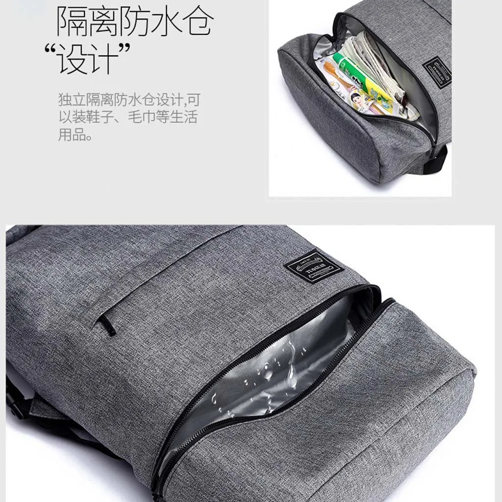 Для мужчин рюкзак сумка для спортзала дизайн 3-в-1 с обуви Compart Для мужчин t Водонепроницаемый свет высокой емкости Спорт на открытом воздухе рюкзак bolsa feminina