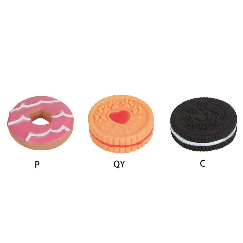 PVCCookie Форма Pet игрушка собака щенок резиновый звук интерактивные жевательные игрушки Чистка зуб укус жевание сопротивление Dropship