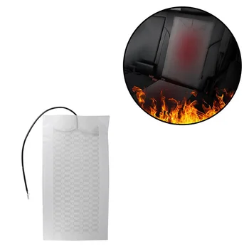 

Carbon Fiber Seat Heated Heating Pad High Quality For Any Round Rectangular Switch Backrest Cushion For 12V Car Styling Warm