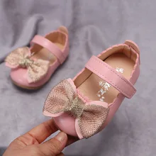 Обувь из искусственной кожи для девочек; коллекция года; сезон весна-осень; модная детская обувь принцессы с цветочным узором; обувь для маленьких девочек