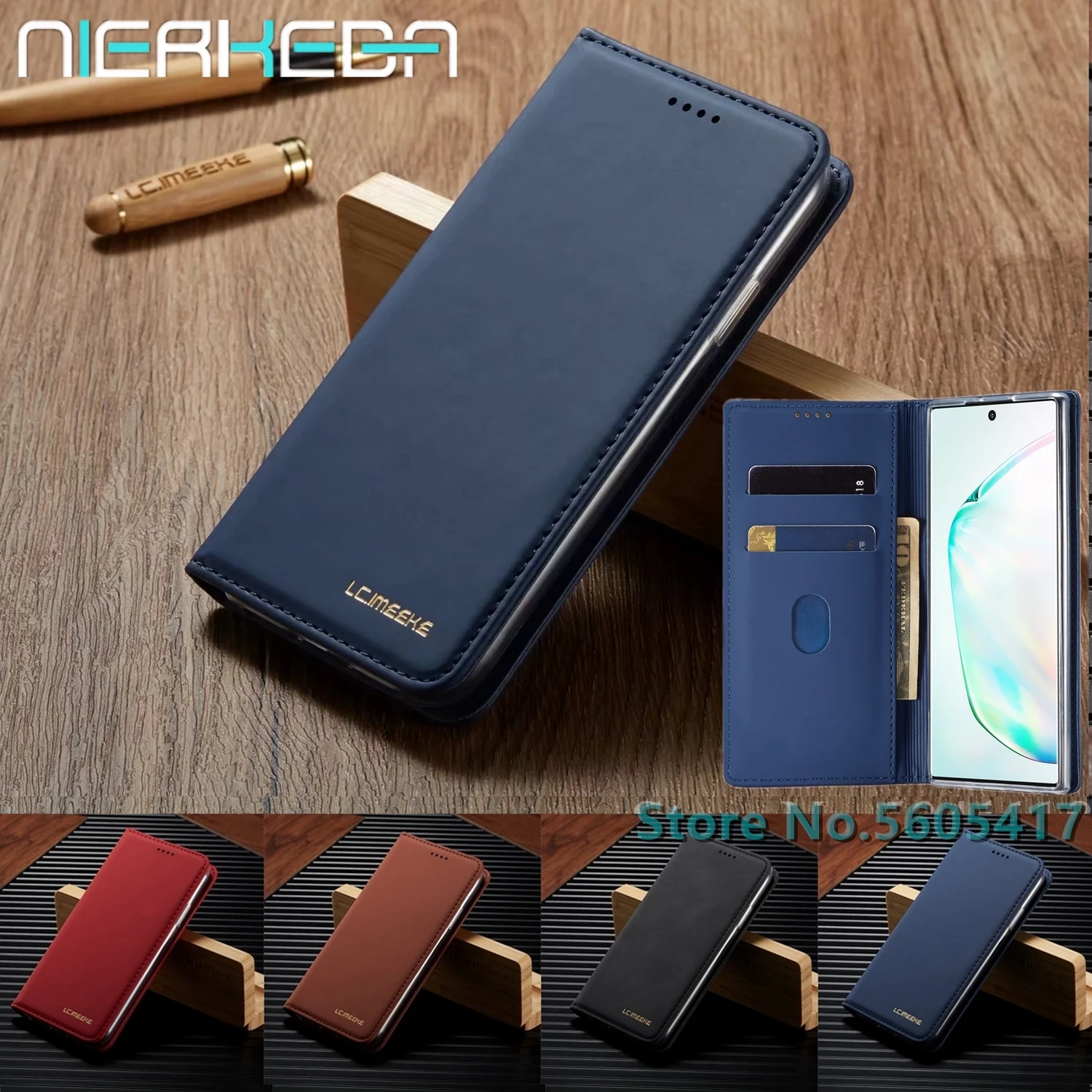 Кожаный чехол книжка с подставкой для Samsung Note 10 9 S20 Ultra S8 S9 S10 E Plus A21S A41 A51 A71 A10 A20 A30 A40