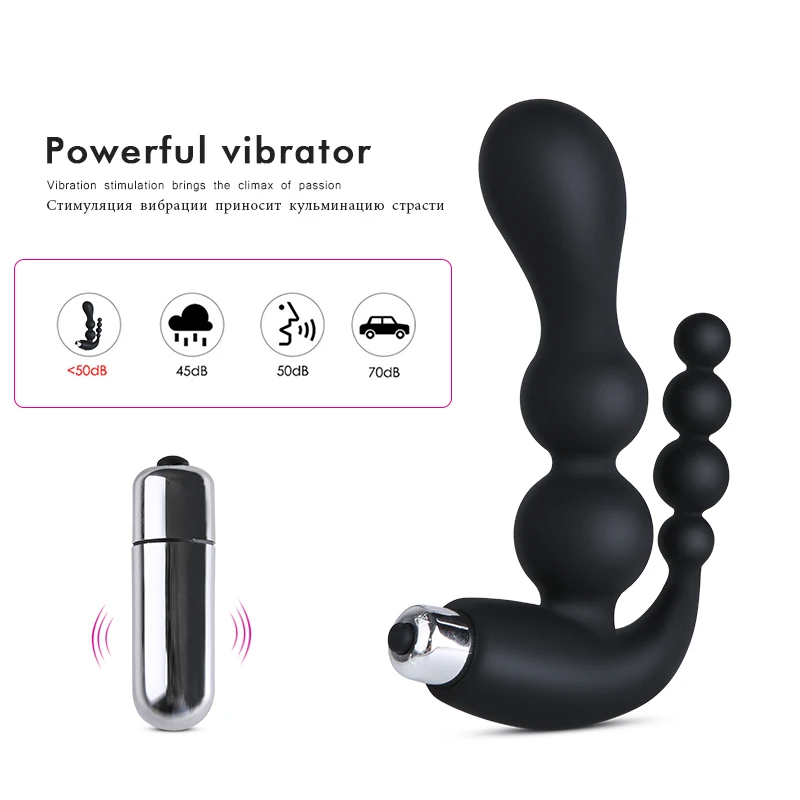 Anal Plug Dildo Vibrator Adult Sex Toys Prostate Massage Butt Plug Anus Pussy Masturbator for Men Women Prostate Stimulator