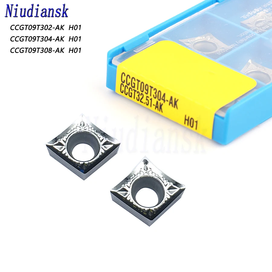 

CCGT09T302 AK H01 CCGT09T304 AK H01 CCGT09T308 AK H01 Aluminum turning tool Carbide insert milling insert cnc lathe tools