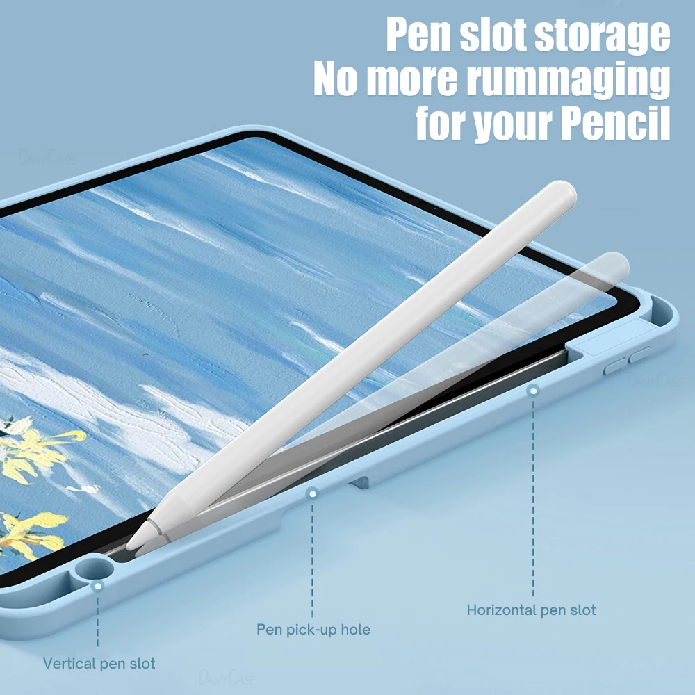 Capa de Teclado Magnético para Ipad Capa Magneticamente Destacável Capa com Mouse Ipad Air 10.9 10th Mini Pro 11 10.2 9th - Imagem 6