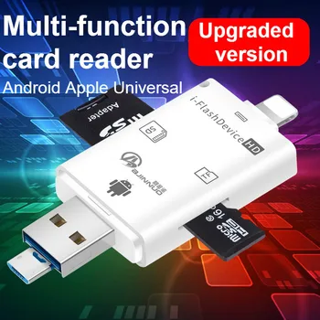 

Multi-function USB OTG Card Reader Universal Micro USB OTG TF/SD Card Reader Phone Extension Adapter for Apple Android General