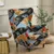 Solid Color Wing Chair Cover Stretch Polyester Armchair Covers Nordic Removable Relax Sofa Slipcovers With Seat Cushion Covers 9