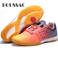 BOUSSAC men women table tennis shoes Sports Sneakers Mens Stability Anti-slip Zapatillas Deportivas Mujer ping pong racket shoe