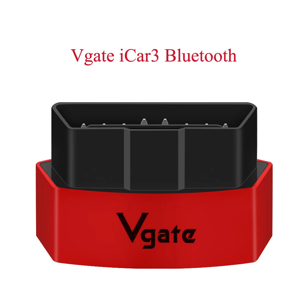 Vgate iCar ELM327 V2.1 wifi OBD2 сканер для Android/IOS Авто диагностический инструмент ELM 327 V2.1 Bluetooth лучше V1.5 считыватель кодов - Цвет: icar BT Red